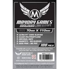 Clear - (Mayday Games) Magnum Sleeves - 70mm x 110mm - 100ct